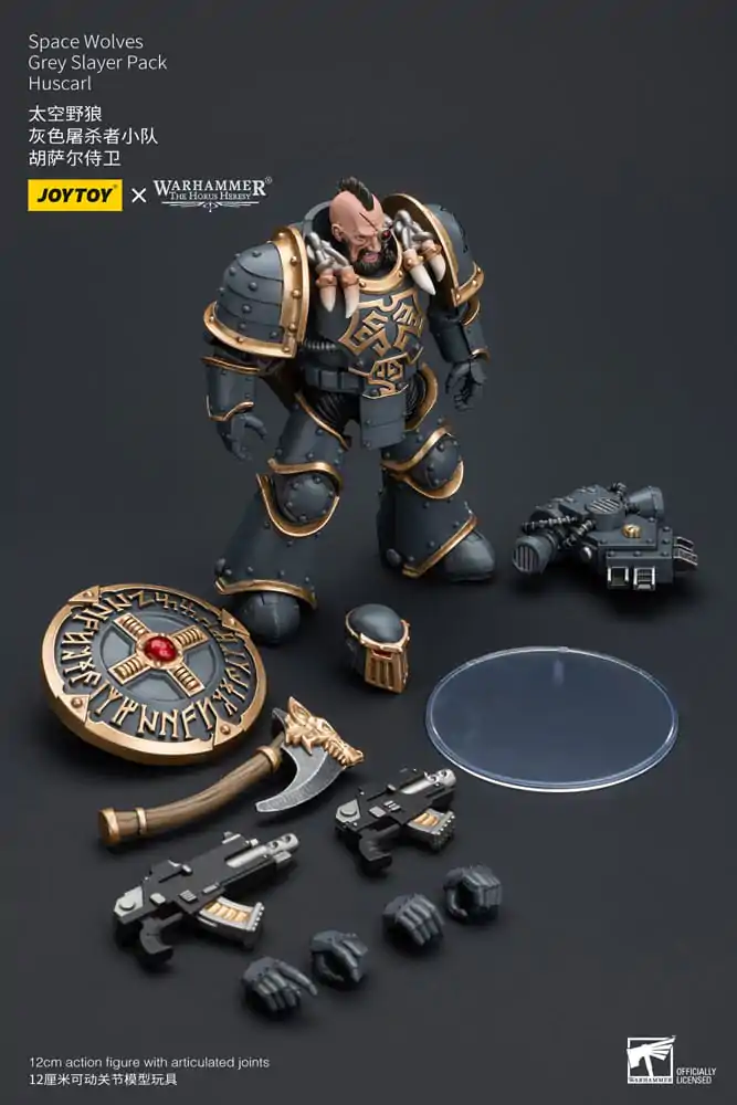 Warhammer The Horus Heresy Akční figurka 1/18 Space Wolves Grey Slayer Pack Huscarl 12 cm fotografii produktu