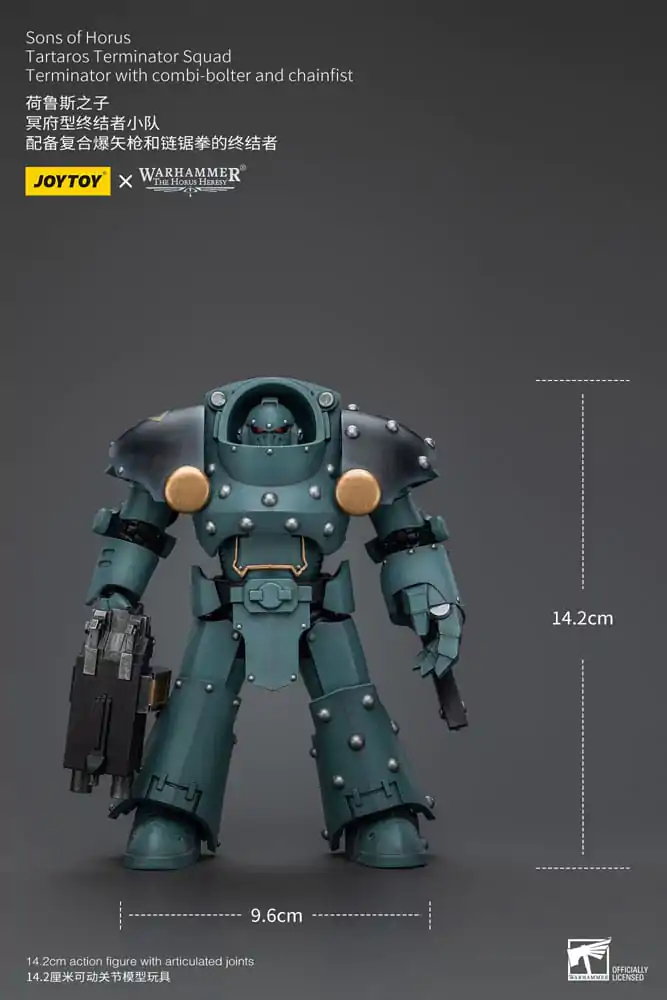 Warhammer The Horus Heresy akční figurka 1/18 Tartaros Terminator Squad Terminátor s kombi-bolterem a řetězovou pěstí 12 cm fotografii produktu