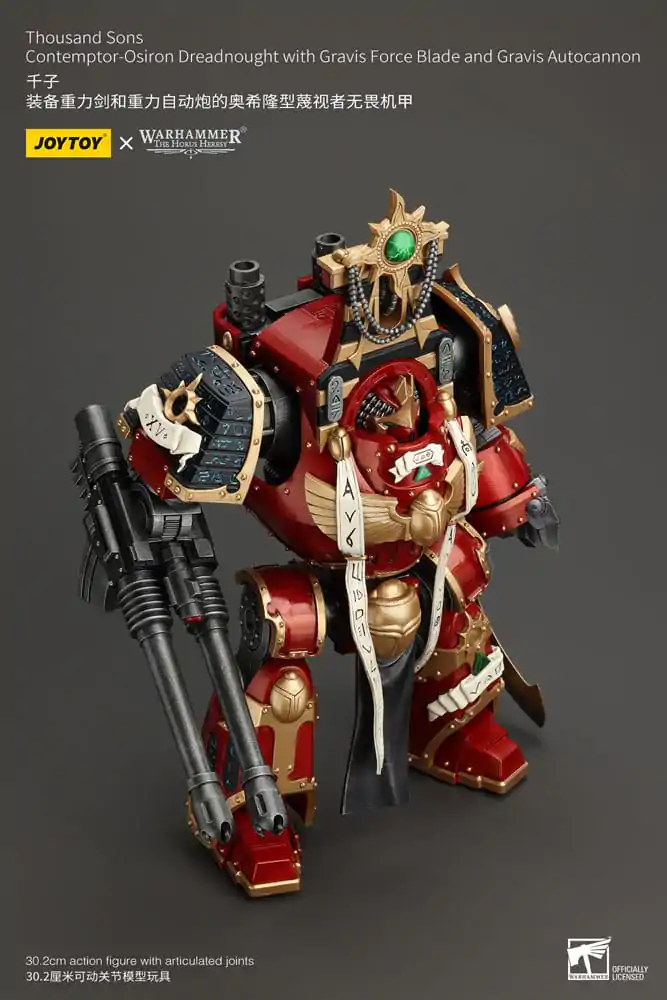 Warhammer The Horus Heresy akční figurka 1/18 Thousand Sons Contemptor-Osiron Dreadnought s Gravis Force Blade a Gravis Autocannon 30 cm fotografii produktu