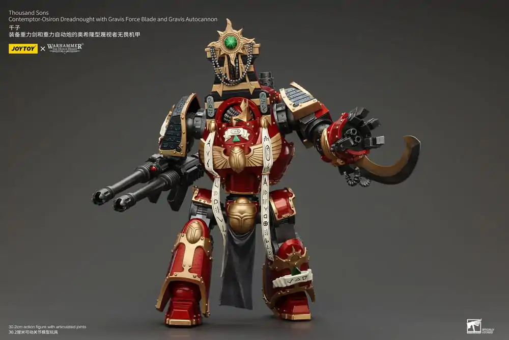 Warhammer The Horus Heresy akční figurka 1/18 Thousand Sons Contemptor-Osiron Dreadnought s Gravis Force Blade a Gravis Autocannon 30 cm fotografii produktu