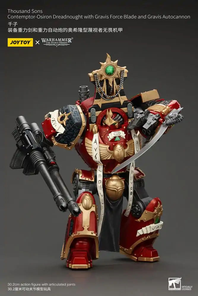 Warhammer The Horus Heresy akční figurka 1/18 Thousand Sons Contemptor-Osiron Dreadnought s Gravis Force Blade a Gravis Autocannon 30 cm fotografii produktu