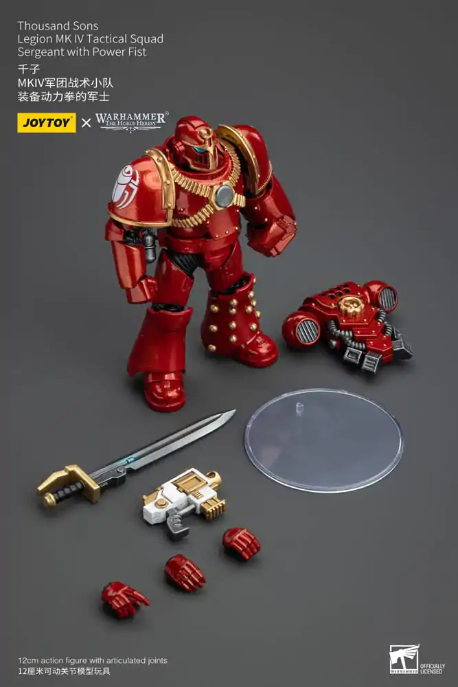 Warhammer The Horus Heresy Akční figurka 1/18 Thousand Sons Legion MK IV Tactical Squad Sergeant s Power Fist 12 cm fotografii produktu