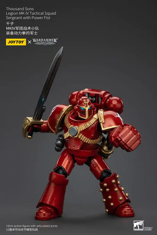 Warhammer The Horus Heresy Akční figurka 1/18 Thousand Sons Legion MK IV Tactical Squad Sergeant s Power Fist 12 cm fotografii produktu