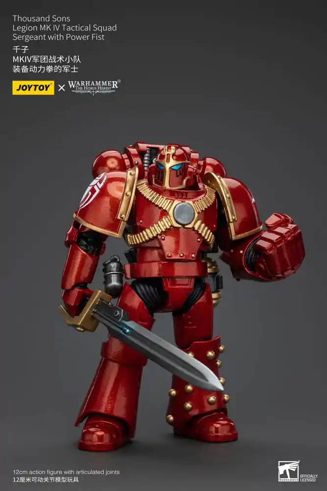 Warhammer The Horus Heresy Akční figurka 1/18 Thousand Sons Legion MK IV Tactical Squad Sergeant s Power Fist 12 cm fotografii produktu