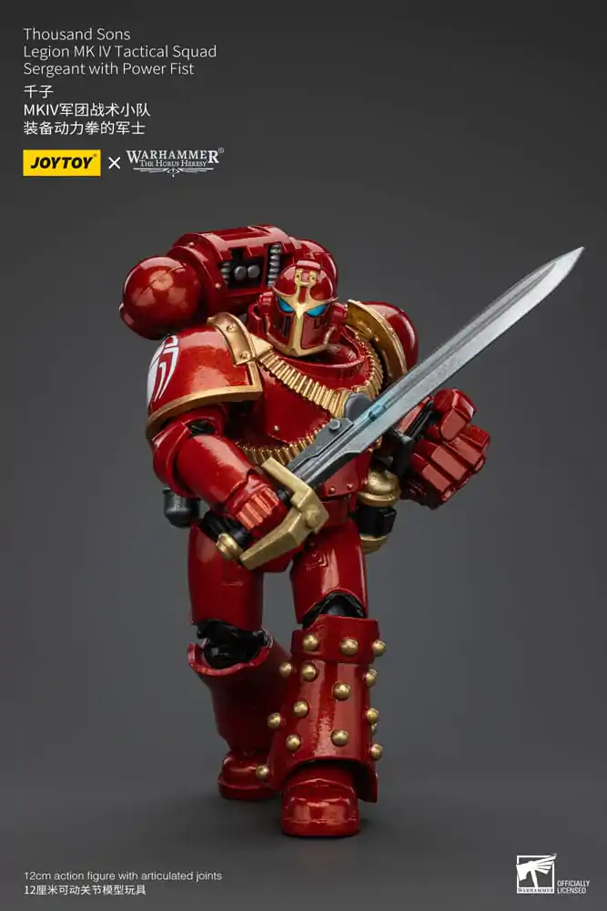 Warhammer The Horus Heresy Akční figurka 1/18 Thousand Sons Legion MK IV Tactical Squad Sergeant s Power Fist 12 cm fotografii produktu