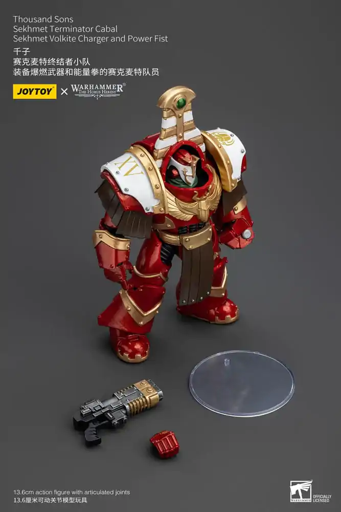 Warhammer The Horus Heresy akční figurka 1/18 Thousand Sons Sekhmet Terminator Cabal Sekhmet Volkite Charger a Power Fist 14 cm fotografii produktu