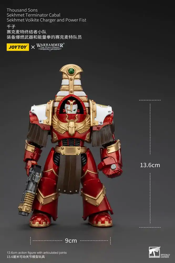 Warhammer The Horus Heresy akční figurka 1/18 Thousand Sons Sekhmet Terminator Cabal Sekhmet Volkite Charger a Power Fist 14 cm fotografii produktu