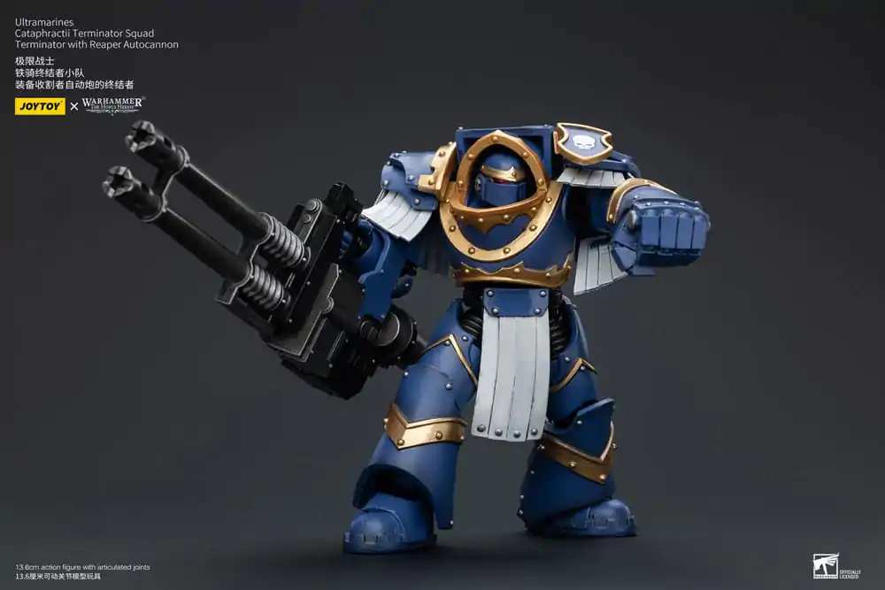 Warhammer The Horus Heresy Akční figurka 1/18 Ultramarines Cataphractii Terminator Squad Terminátor s Reaper Autocannon 14 cm fotografii produktu