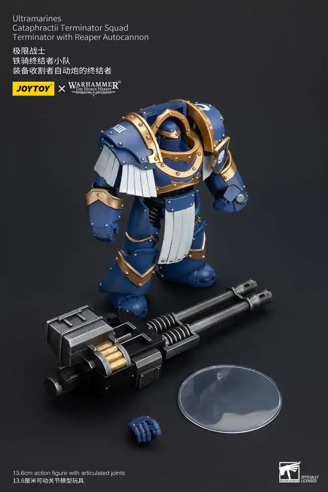 Warhammer The Horus Heresy Akční figurka 1/18 Ultramarines Cataphractii Terminator Squad Terminátor s Reaper Autocannon 14 cm fotografii produktu