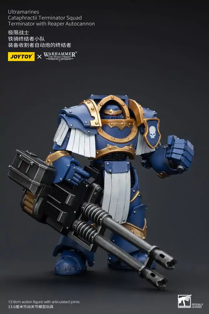 Warhammer The Horus Heresy Akční figurka 1/18 Ultramarines Cataphractii Terminator Squad Terminátor s Reaper Autocannon 14 cm fotografii produktu