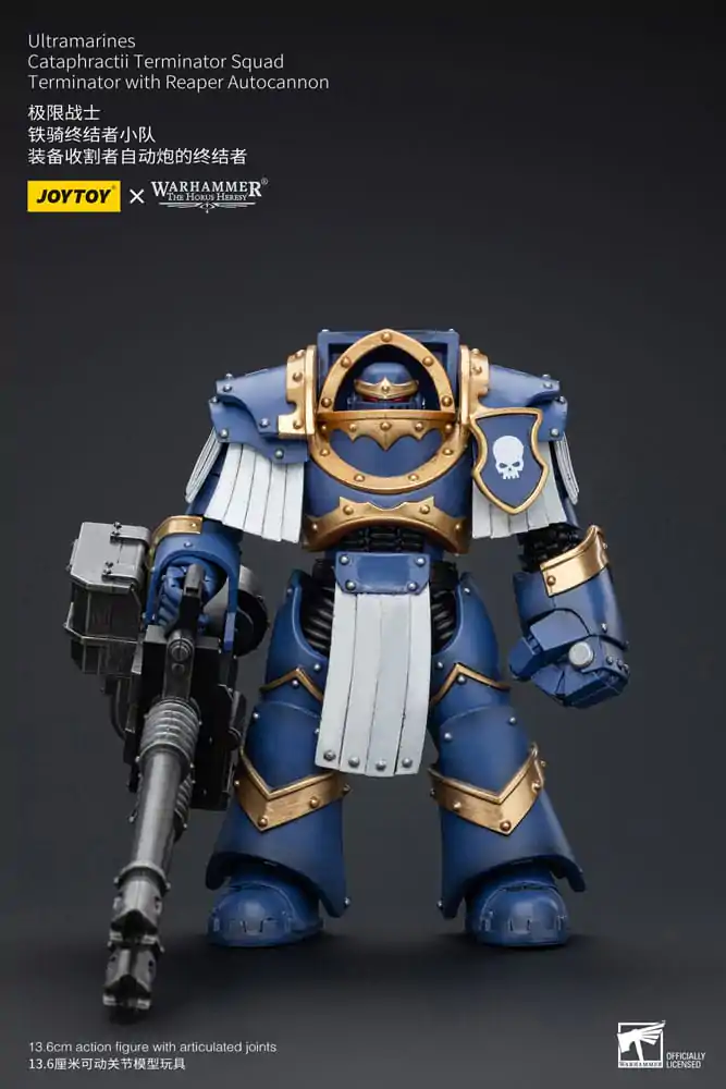 Warhammer The Horus Heresy Akční figurka 1/18 Ultramarines Cataphractii Terminator Squad Terminátor s Reaper Autocannon 14 cm fotografii produktu