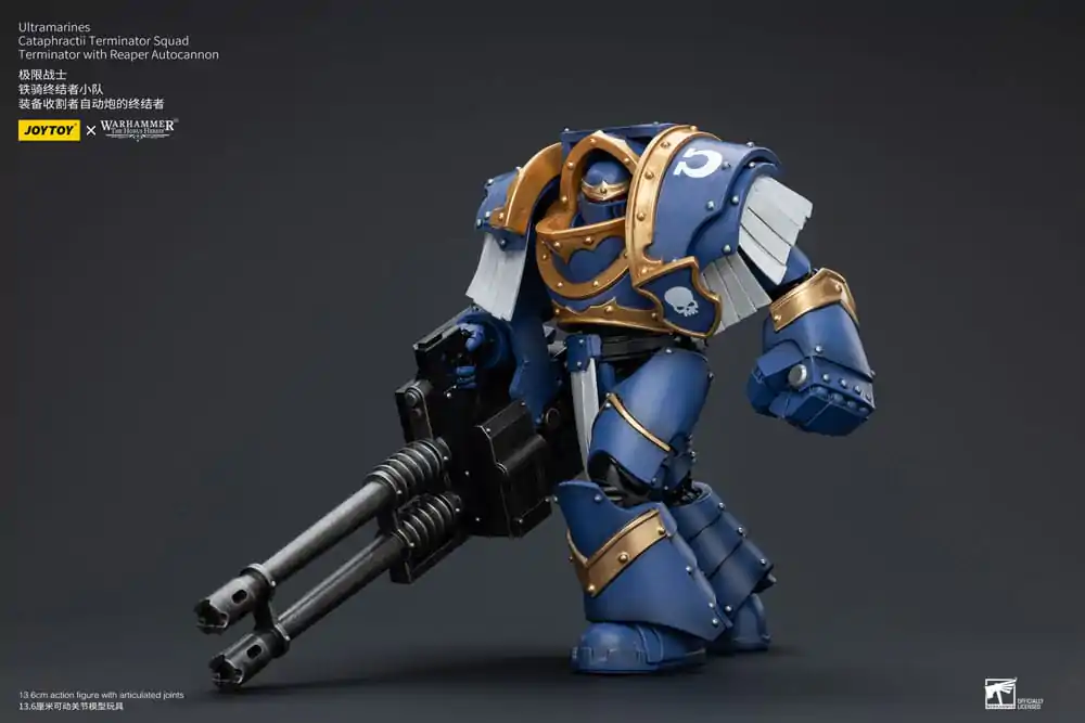 Warhammer The Horus Heresy Akční figurka 1/18 Ultramarines Cataphractii Terminator Squad Terminátor s Reaper Autocannon 14 cm fotografii produktu