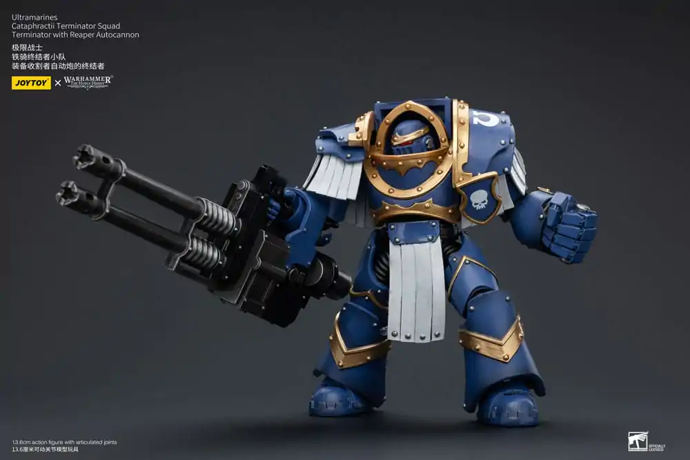 Warhammer The Horus Heresy Akční figurka 1/18 Ultramarines Cataphractii Terminator Squad Terminátor s Reaper Autocannon 14 cm fotografii produktu