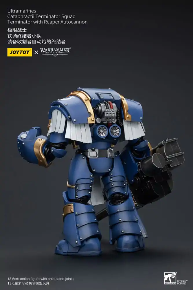 Warhammer The Horus Heresy Akční figurka 1/18 Ultramarines Cataphractii Terminator Squad Terminátor s Reaper Autocannon 14 cm fotografii produktu