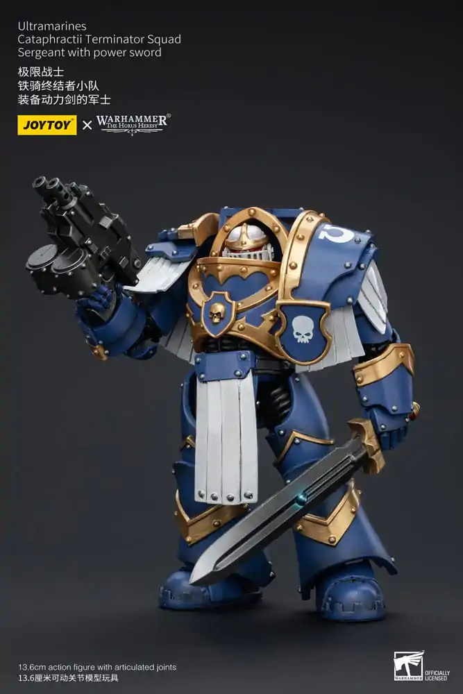 Warhammer The Horus Heresy Akční figurka 1/18 Ultramarines Cataphractii Terminator Squad Sergeant s Power Sword 14 cm fotografii produktu