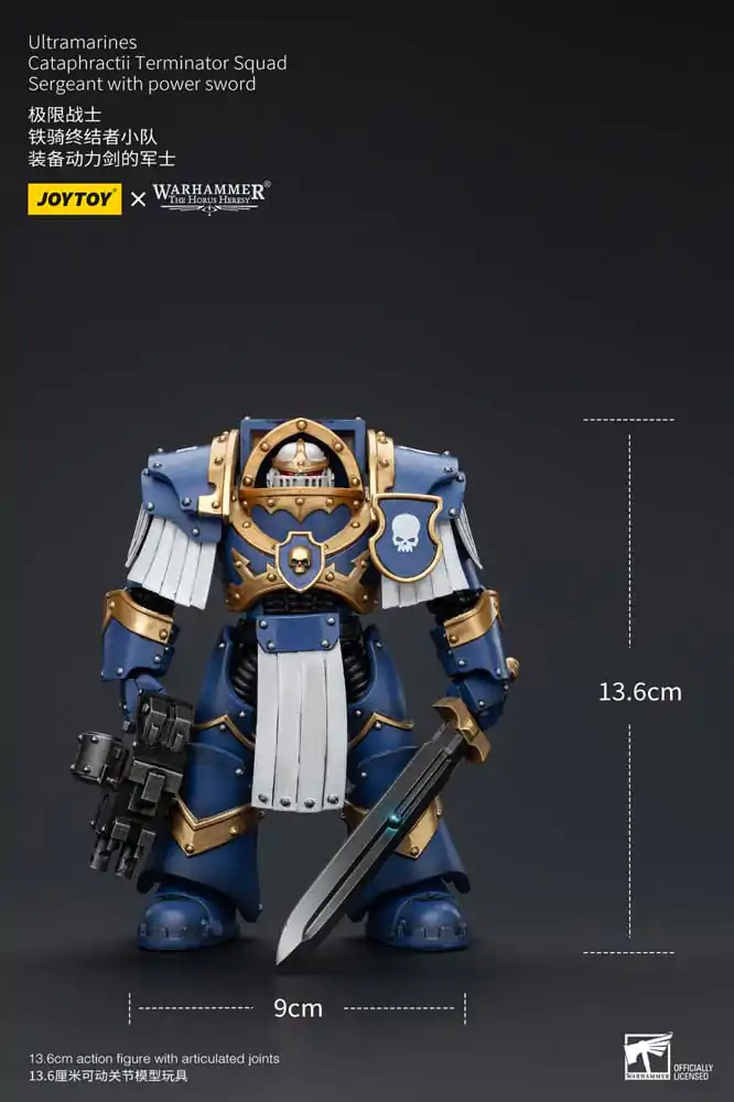 Warhammer The Horus Heresy Akční figurka 1/18 Ultramarines Cataphractii Terminator Squad Sergeant s Power Sword 14 cm fotografii produktu