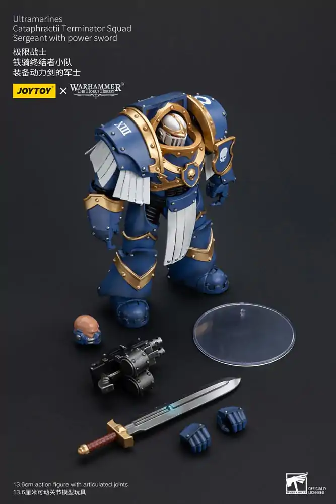 Warhammer The Horus Heresy Akční figurka 1/18 Ultramarines Cataphractii Terminator Squad Sergeant s Power Sword 14 cm fotografii produktu