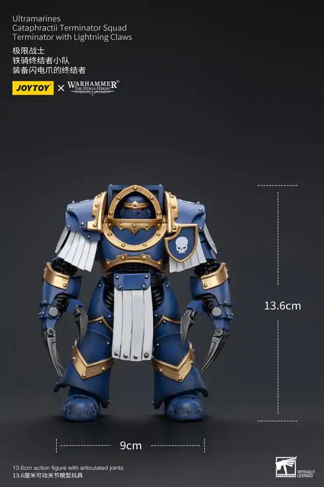 Warhammer The Horus Heresy Akční figurka 1/18 Ultramarines Cataphractii Terminator Squad Terminátor s Lightning Claws 14 cm fotografii produktu