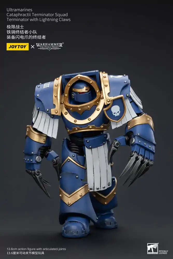 Warhammer The Horus Heresy Akční figurka 1/18 Ultramarines Cataphractii Terminator Squad Terminátor s Lightning Claws 14 cm fotografii produktu