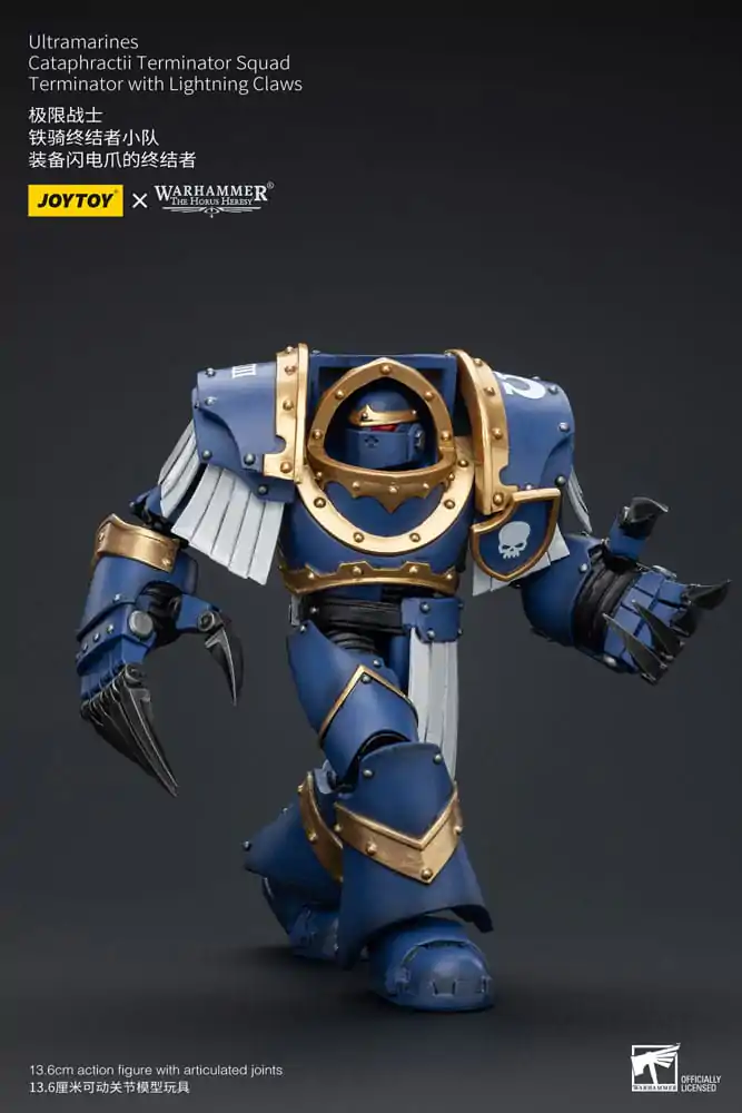 Warhammer The Horus Heresy Akční figurka 1/18 Ultramarines Cataphractii Terminator Squad Terminátor s Lightning Claws 14 cm fotografii produktu