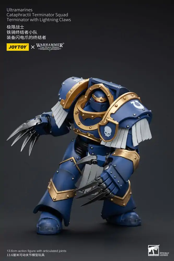 Warhammer The Horus Heresy Akční figurka 1/18 Ultramarines Cataphractii Terminator Squad Terminátor s Lightning Claws 14 cm fotografii produktu