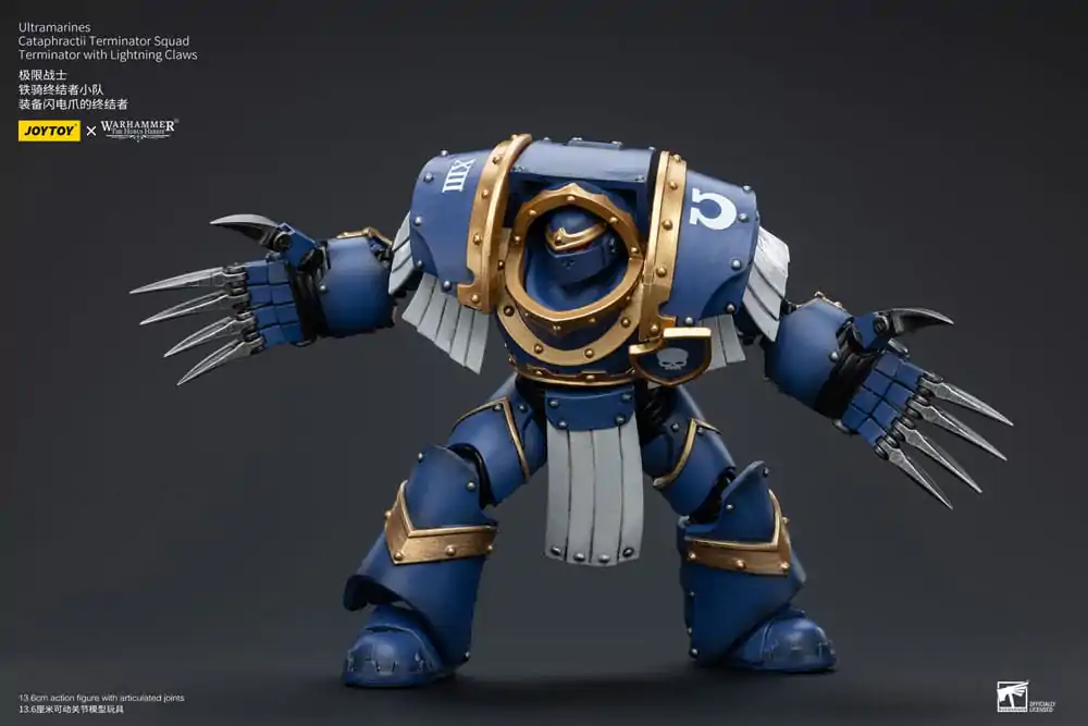 Warhammer The Horus Heresy Akční figurka 1/18 Ultramarines Cataphractii Terminator Squad Terminátor s Lightning Claws 14 cm fotografii produktu