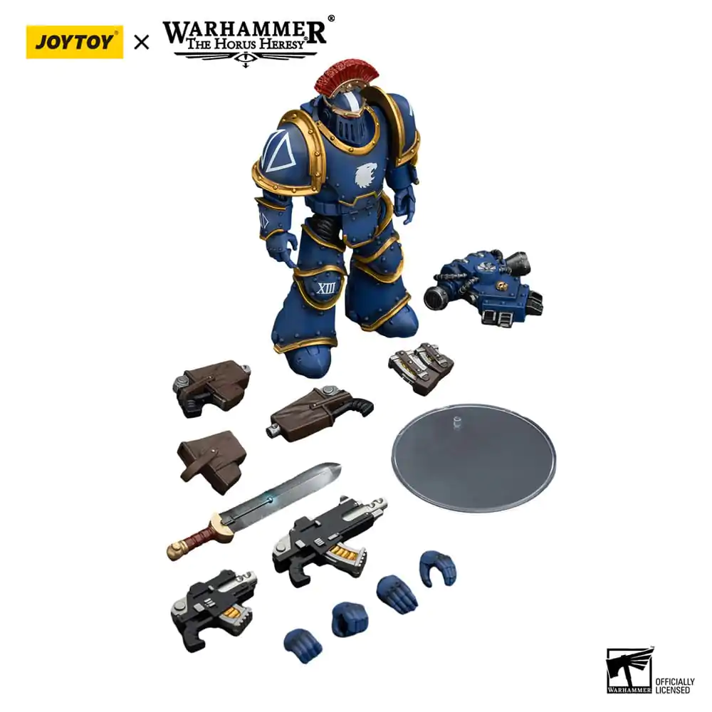 Warhammer The Horus Heresy akční figurka 1/18 Ultramarines Legion MKIII taktický oddíl seržant s energetickým mečem 12 cm fotografii produktu