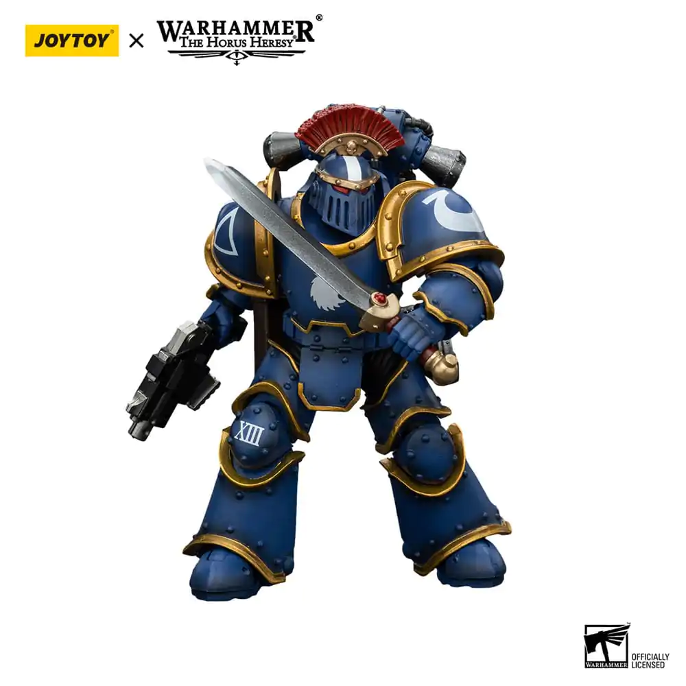 Warhammer The Horus Heresy akční figurka 1/18 Ultramarines Legion MKIII taktický oddíl seržant s energetickým mečem 12 cm fotografii produktu