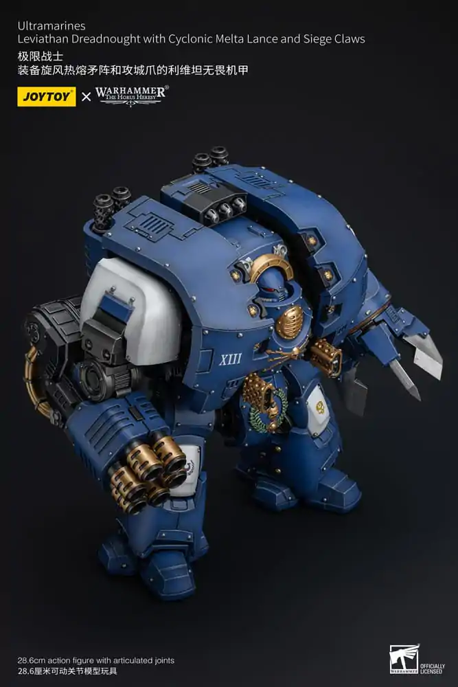 Warhammer The Horus Heresy Akční figurka 1/18 Ultramarines Leviathan Dreadnought s Cyclonic Melta Lance a Obléhacími drápy 29 cm fotografii produktu