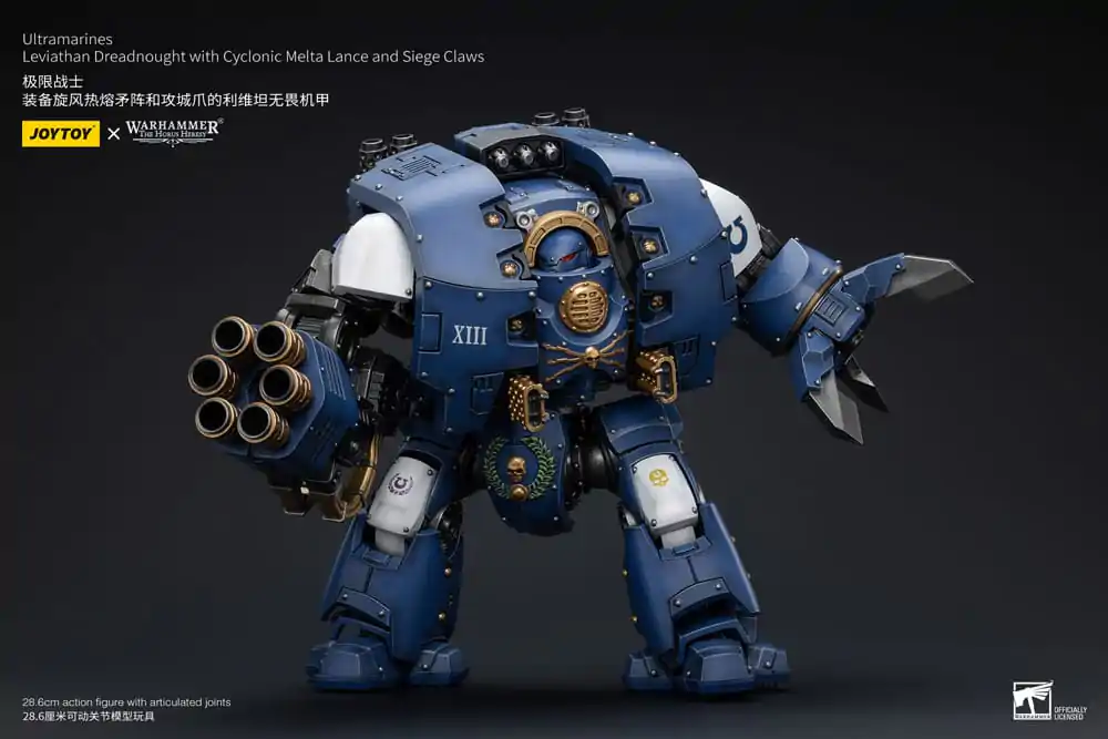 Warhammer The Horus Heresy Akční figurka 1/18 Ultramarines Leviathan Dreadnought s Cyclonic Melta Lance a Obléhacími drápy 29 cm fotografii produktu