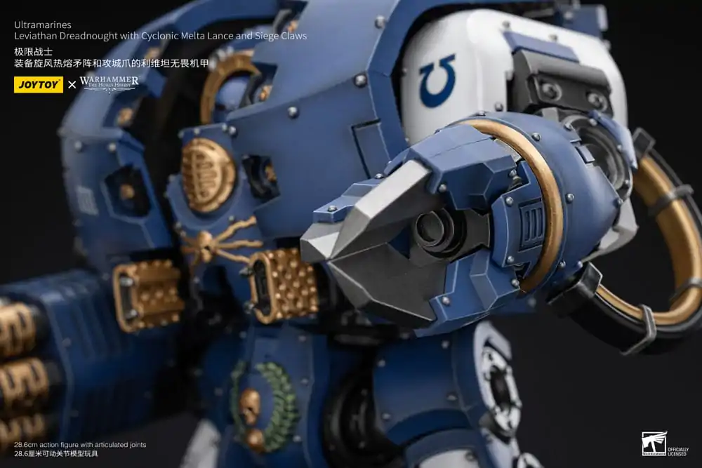 Warhammer The Horus Heresy Akční figurka 1/18 Ultramarines Leviathan Dreadnought s Cyclonic Melta Lance a Obléhacími drápy 29 cm fotografii produktu