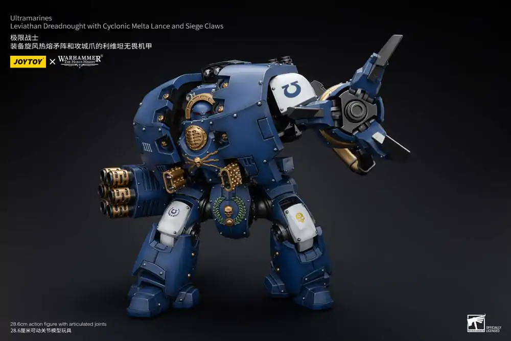 Warhammer The Horus Heresy Akční figurka 1/18 Ultramarines Leviathan Dreadnought s Cyclonic Melta Lance a Obléhacími drápy 29 cm fotografii produktu