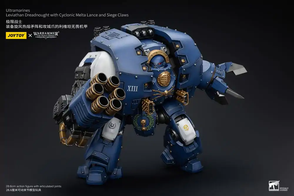 Warhammer The Horus Heresy Akční figurka 1/18 Ultramarines Leviathan Dreadnought s Cyclonic Melta Lance a Obléhacími drápy 29 cm fotografii produktu