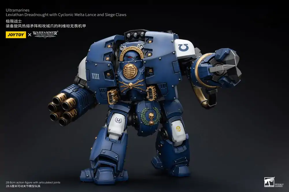 Warhammer The Horus Heresy Akční figurka 1/18 Ultramarines Leviathan Dreadnought s Cyclonic Melta Lance a Obléhacími drápy 29 cm fotografii produktu