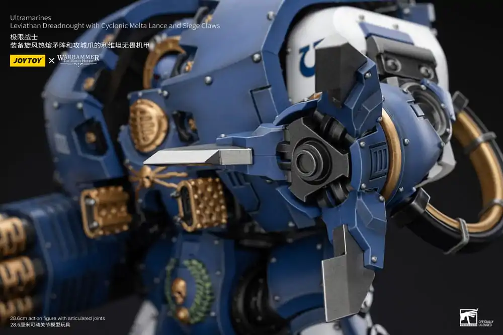 Warhammer The Horus Heresy Akční figurka 1/18 Ultramarines Leviathan Dreadnought s Cyclonic Melta Lance a Obléhacími drápy 29 cm fotografii produktu