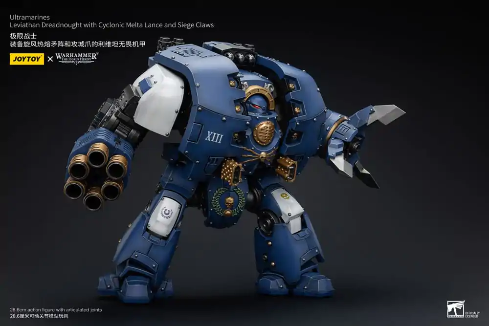 Warhammer The Horus Heresy Akční figurka 1/18 Ultramarines Leviathan Dreadnought s Cyclonic Melta Lance a Obléhacími drápy 29 cm fotografii produktu