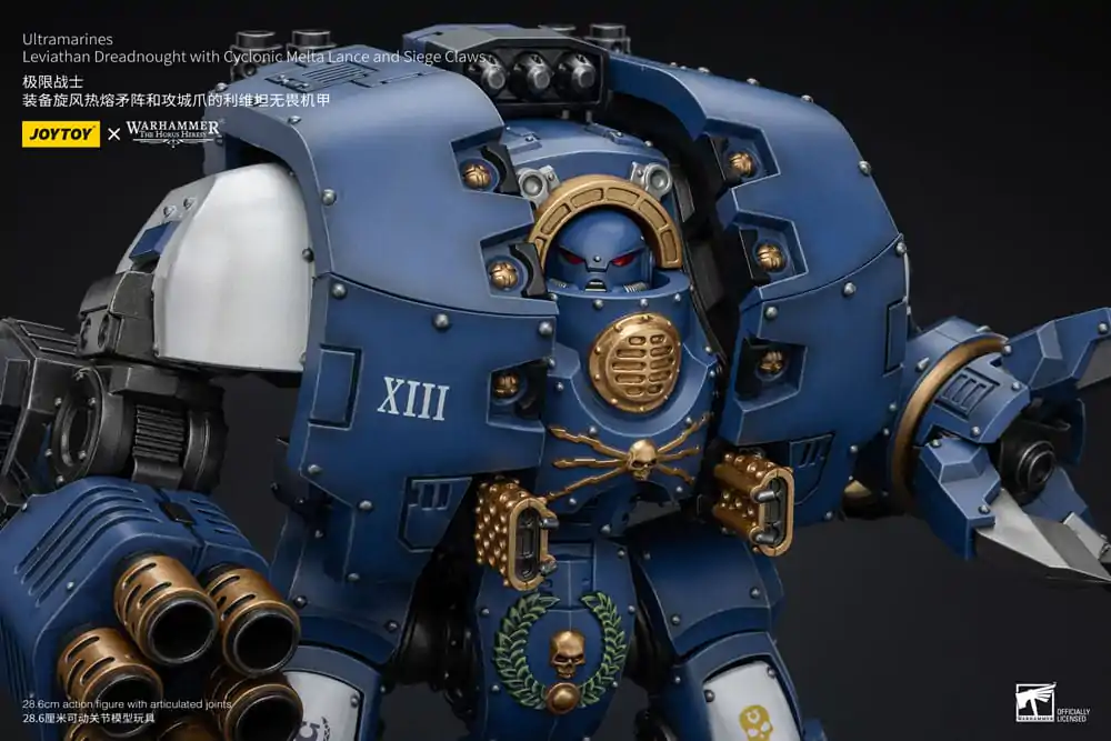 Warhammer The Horus Heresy Akční figurka 1/18 Ultramarines Leviathan Dreadnought s Cyclonic Melta Lance a Obléhacími drápy 29 cm fotografii produktu