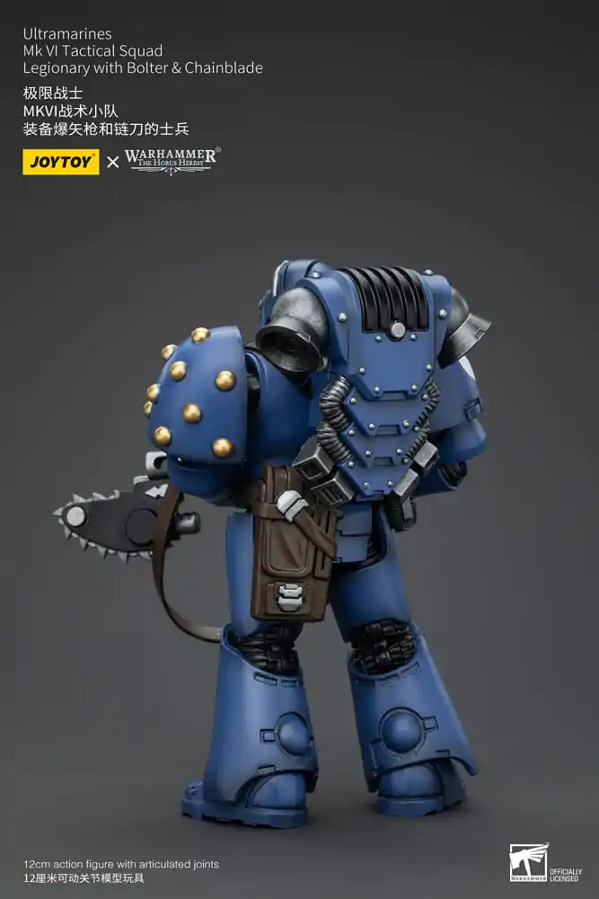 Warhammer The Horus Heresy akční figurka 1/18 Ultramarines MK VI Tactical Squad Legionář s Bolterem a Řetězovou čepelí 12 cm fotografii produktu