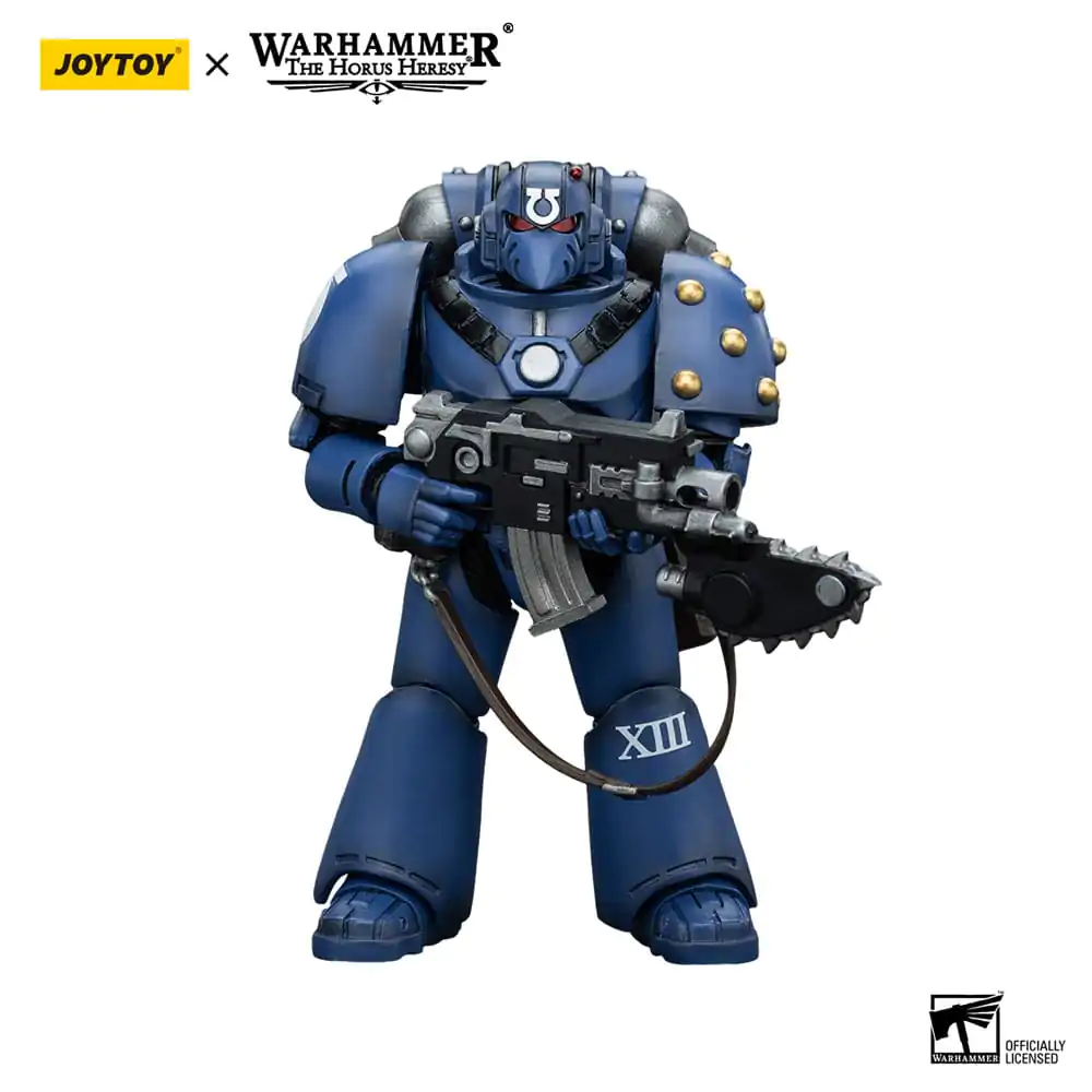 Warhammer The Horus Heresy akční figurka 1/18 Ultramarines MK VI Tactical Squad Legionář s Bolterem a Řetězovou čepelí 12 cm fotografii produktu