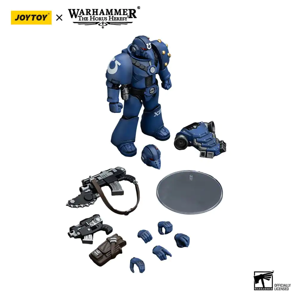 Warhammer The Horus Heresy akční figurka 1/18 Ultramarines MK VI Tactical Squad Legionář s Bolterem a Řetězovou čepelí 12 cm fotografii produktu