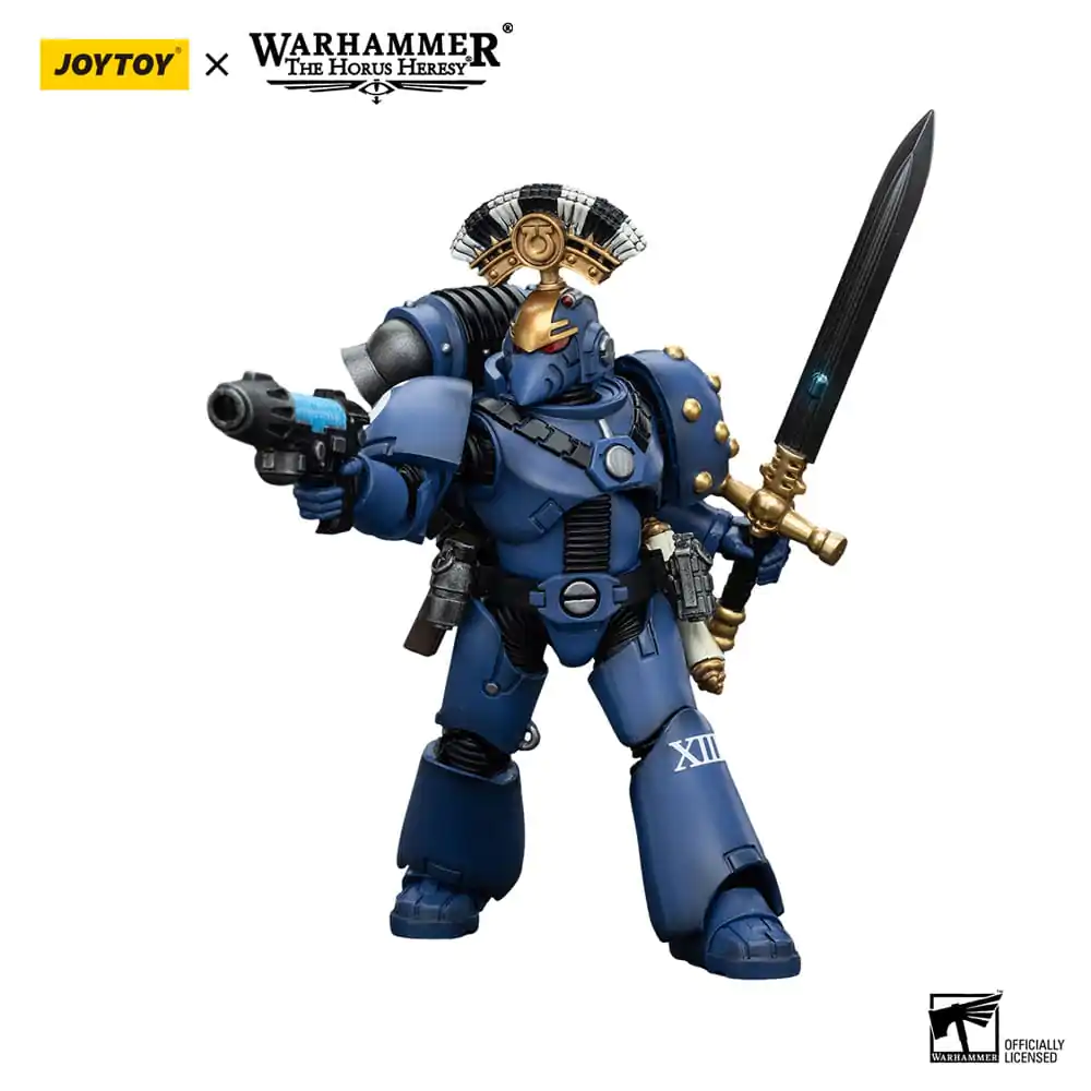 Warhammer The Horus Heresy akční figurka 1/18 Ultramarines MK VI Tactical Squad Sergeant s plazmovou pistolí a silovým mečem 12 cm fotografii produktu