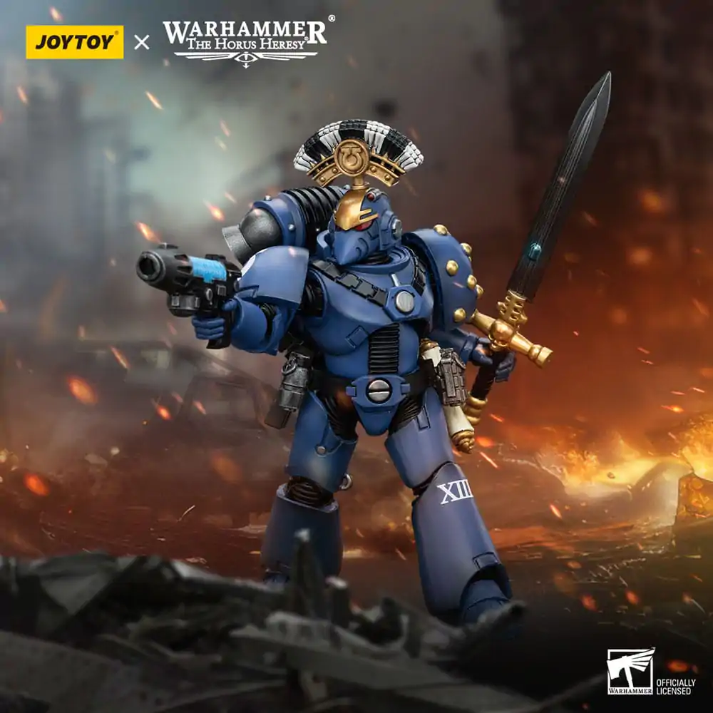 Warhammer The Horus Heresy akční figurka 1/18 Ultramarines MK VI Tactical Squad Sergeant s plazmovou pistolí a silovým mečem 12 cm fotografii produktu