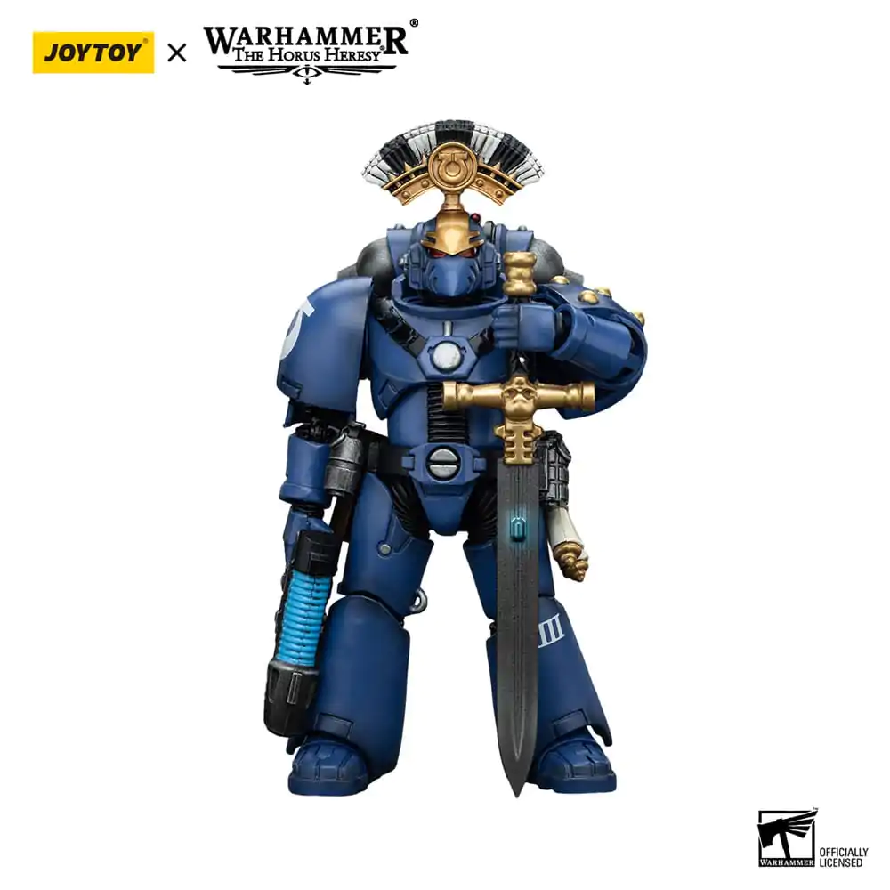 Warhammer The Horus Heresy akční figurka 1/18 Ultramarines MK VI Tactical Squad Sergeant s plazmovou pistolí a silovým mečem 12 cm fotografii produktu