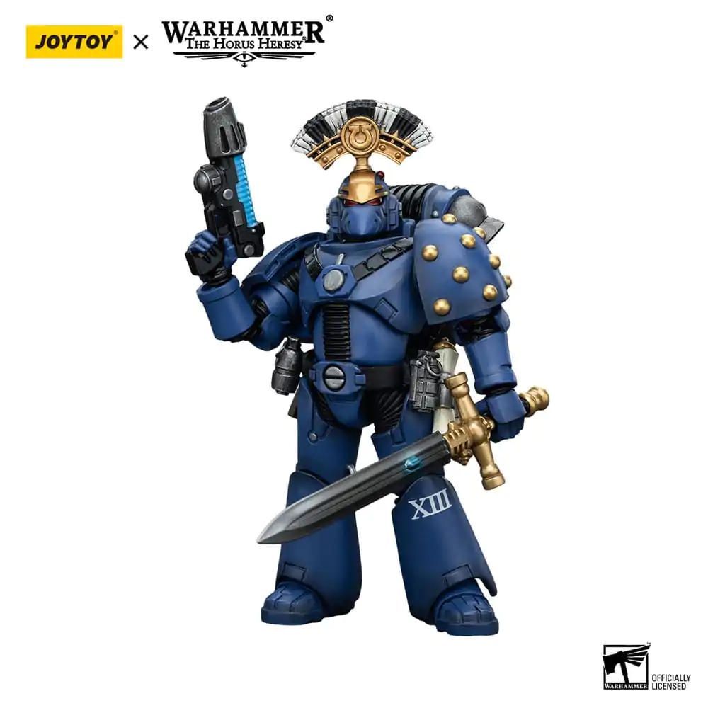 Warhammer The Horus Heresy akční figurka 1/18 Ultramarines MK VI Tactical Squad Sergeant s plazmovou pistolí a silovým mečem 12 cm fotografii produktu