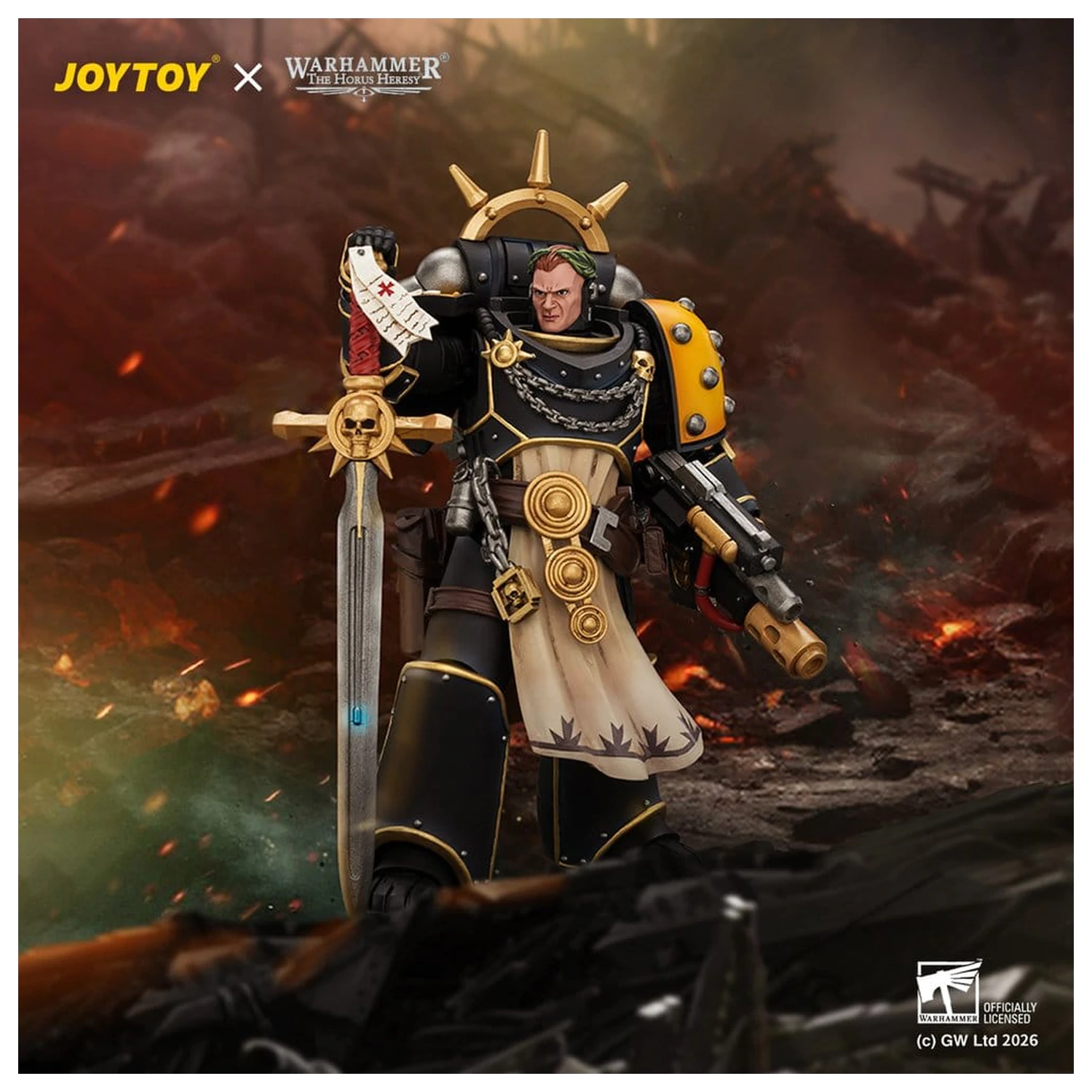 Warhammer The Horus Heresy figurka Champion Consul Imperial Fists 12 cm fotografii produktu