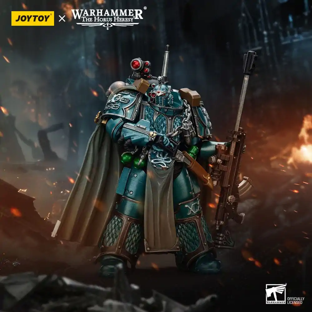Warhammer The Horus Heresy Akční figurka Alpha Legion Exodus The One who is Many With Sniper Rifle And Power Dagger 12 cm fotografii produktu