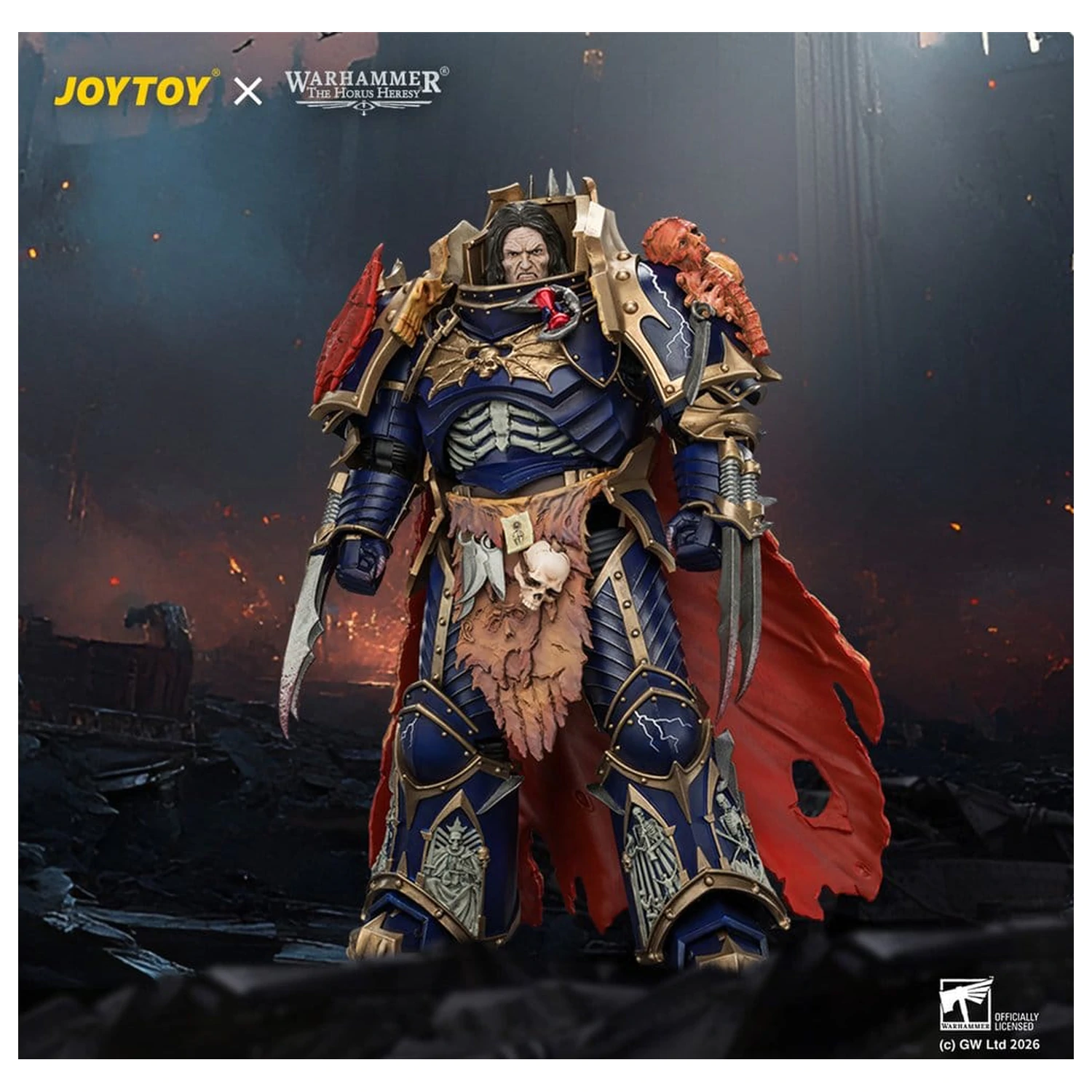 Warhammer The Horus Heresy Akční figurka Night Lords Konrad Curze Primarch of the Night Lords Legion 19 cm fotografii produktu