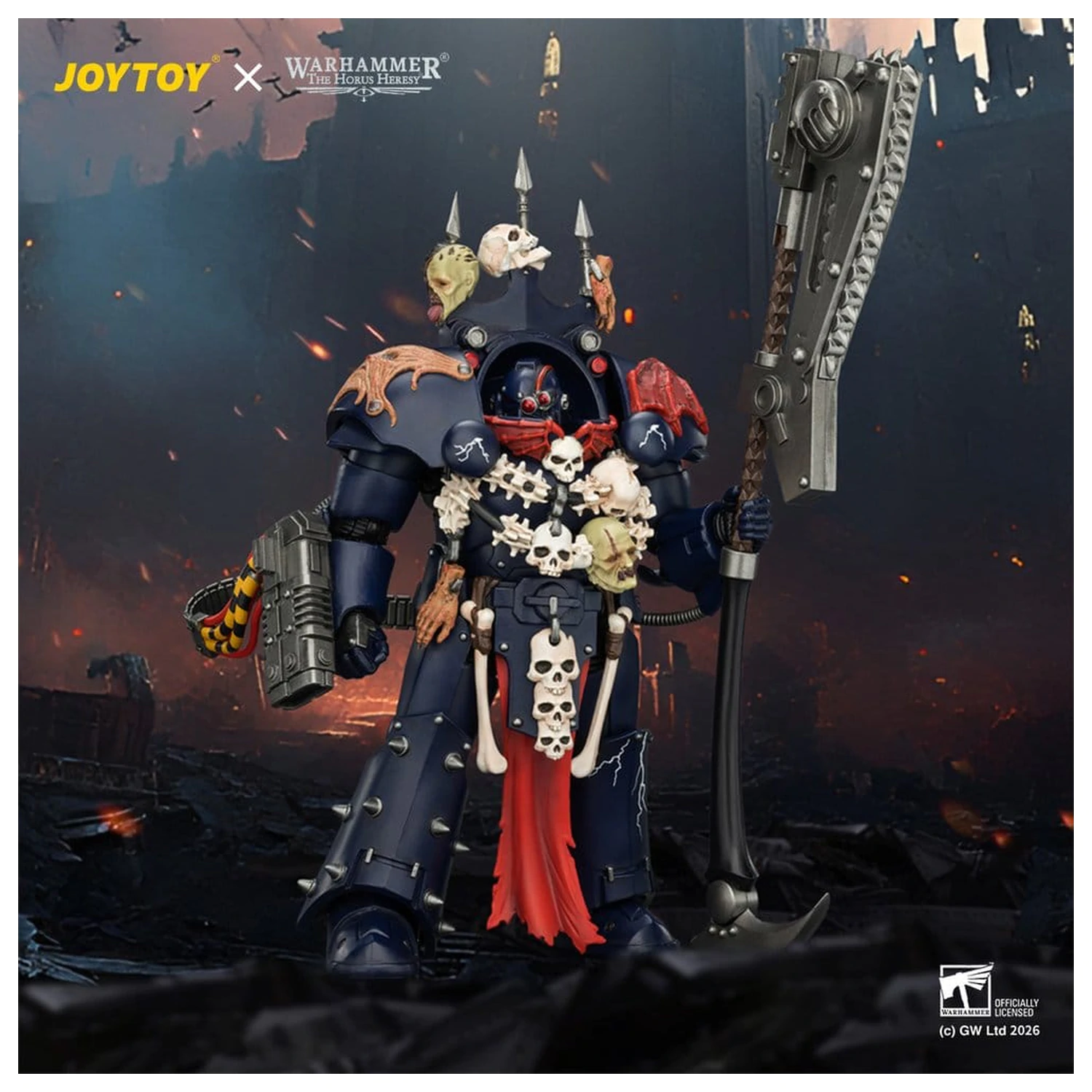 Warhammer The Horus Heresy Akční figurka Night Lords Legion Praetor v Tartaros Terminator Armour 14 cm fotografii produktu