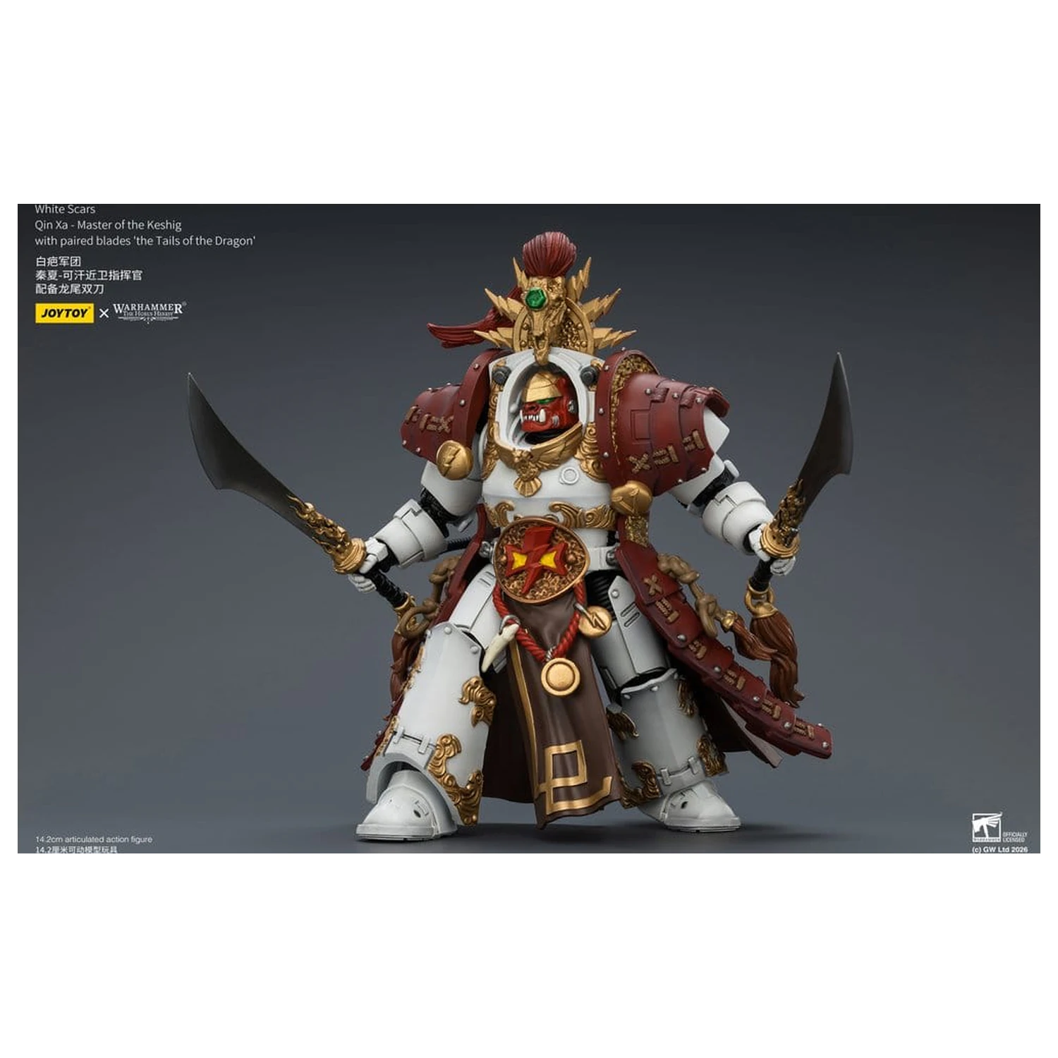 Warhammer The Horus Heresy Akční figurka White Scars Qin Xa - Master of the Keshig 14 cm fotografii produktu