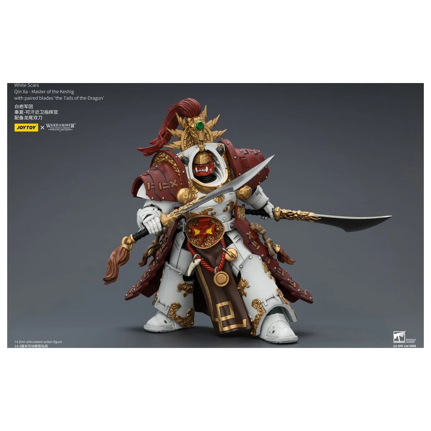 Warhammer The Horus Heresy Akční figurka White Scars Qin Xa - Master of the Keshig 14 cm fotografii produktu
